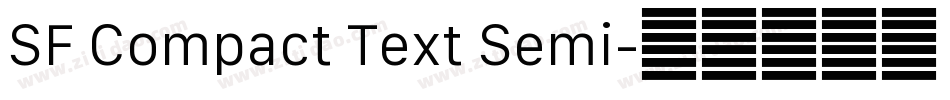 SF Compact Text Semi字体转换